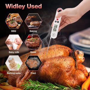BBQ, Grilling, Digital Meat Thermometers for Cooking, Instant Read Food Thermometer for Meat, Kitchen,Deep Frying, Baking, Outdoor Cooking